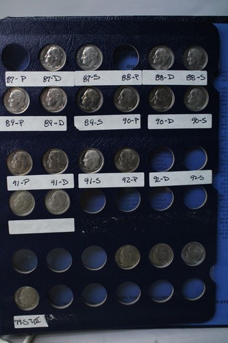 1946-1964 BU Condition Roosevelt Dime Set Old Album - 第 8/9 張圖片
