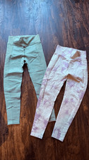 Aerie Offline Seamless Ribbed Leggings Bundle 2 Pair- Size Small - Tie Dye Sag