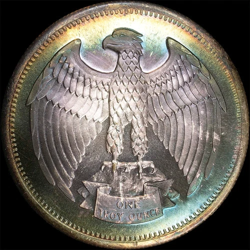 2 silver bullion 1 oz rounds removed from display