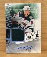 2025-26 Upper Deck Sp Game Used - Inked Sweaters Matt Boldy #IS-MB (AU, MEM)