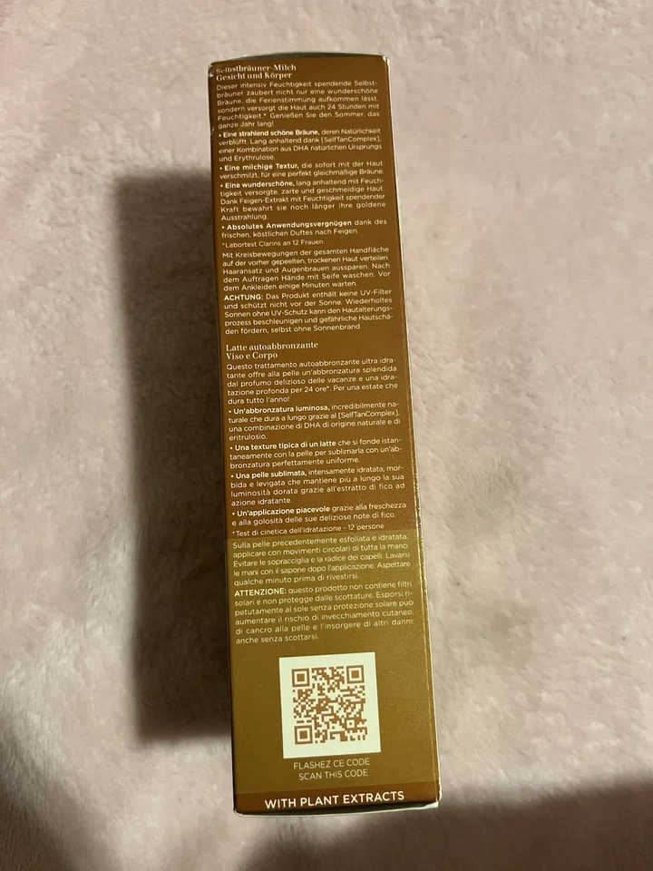 Clarins Self Tan de Clarins, loción lechosa autobronceadora de 4,2 oz nueva Foto 2 de 3