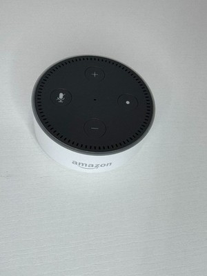 Amazon Echo Dot 2nd Gen Smart Speaker Alexa White w/ Power Adapter & KIWI Case