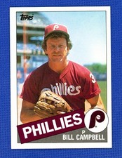 1985 Topps Baseball Set Break # 209 Bill Campbell - Phillies   - Free Shipping