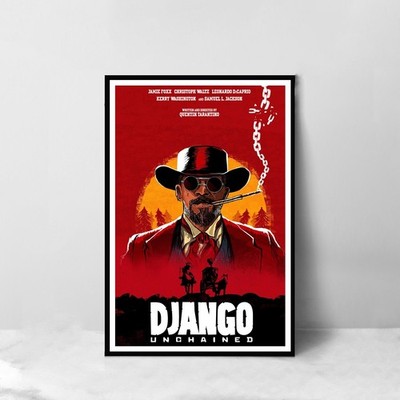 Django Unchained 2 Movie Poster Wall Art Decor Unframed  3sz