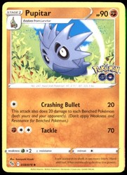 Pupitar 038/078 Pokémon GO Uncommon Non-Holo