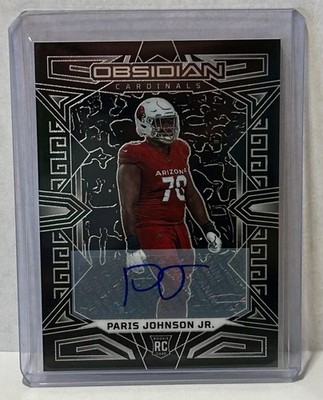 Paris Johnson Jr. RC   2023 Obsidian Auto #101 - Arizona Cardinals  
