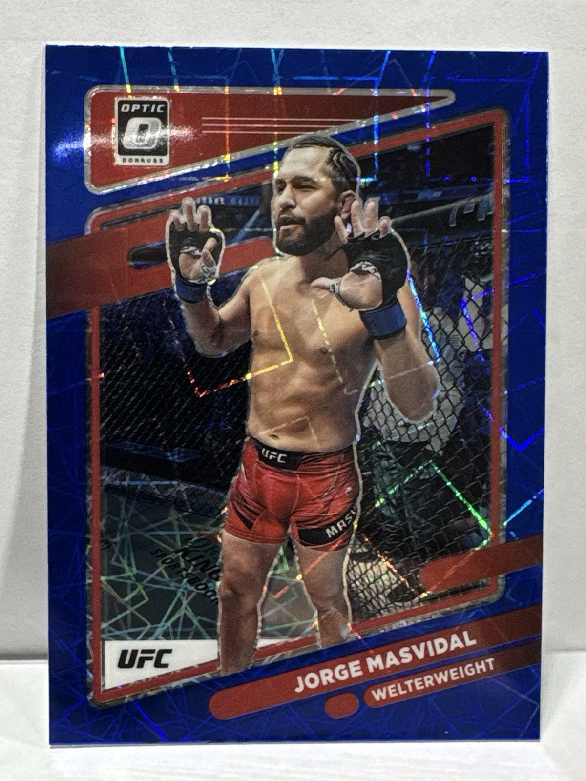 2022 Donruss Optic UFC Blue Velocity Prizm💥Jorge Masvidal💥#79