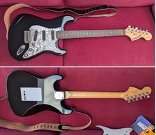 Fender Starcaster Strat Electric guitar Unique aluminium scratchplate Immaculate