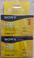 Sony Hi8 Digital8 60/120 HMP P6-120HMPL 4 Pack New/Sealed Camcorder Tape