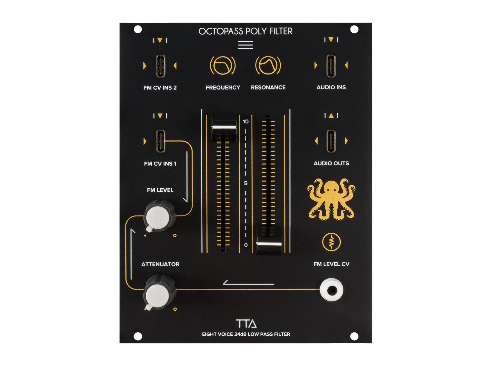 Tiptop Audio Octopass Octave Low Pass Filter Eurorack Synth Module Black 76390₽