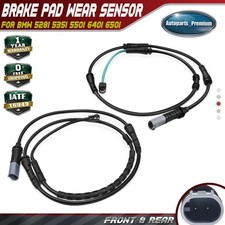 2x Front & Rear Disc Brake Pad Wear Sensor for BMW 528i 2011-2016 535d 535i 550i