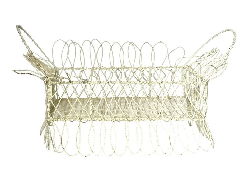Victorian Metal Wire Garden Conservatory Planter Basket Patio Shabby Chic French