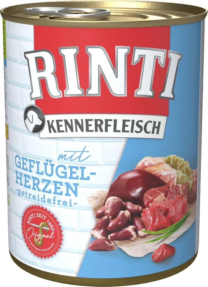 Kennerfleisch Mit Geflügelherzen 12 X 800 G
