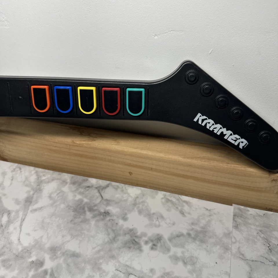 RedOctane Guitar Hero Kramer Striker Wireless Controller PS2 Untested 95119.805 - Image 2 of 4