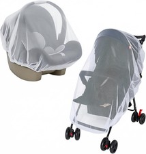 2 Pack Baby Mosquito Net for Stroller Durable Bug Netting for Strollers Cradles