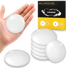 Crosize 8 Pieces 2" Door Stoppers for Wall, No-Falling Door Knob Wall Protect...