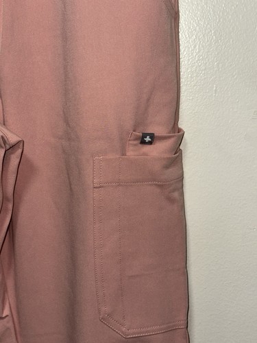 FIGS Uman Relaxed Medical Uniform Sweatpants Pink Sand Size Small - Picture 7 of 8