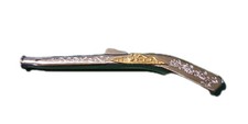 Collectible Novelty Lighter Unbranded Old Style Rifle -Not Working- As-Is Silver