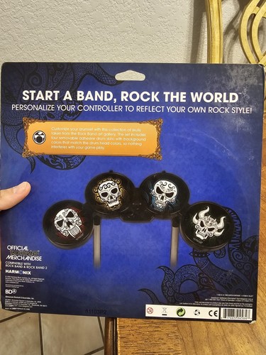 Rockband Removable Drum Skins Official Rockband Merch New See Pics YY - Picture 4 of 8