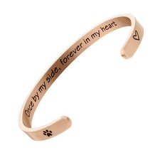 Once by My Side Forever in My Heart Pet Sympathy Gift Bracelet - Dog Memorial...