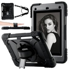 Case for iPad 9.7 6th/5th Gen, Air 2, Pro - Rugged Protective Cover with 360