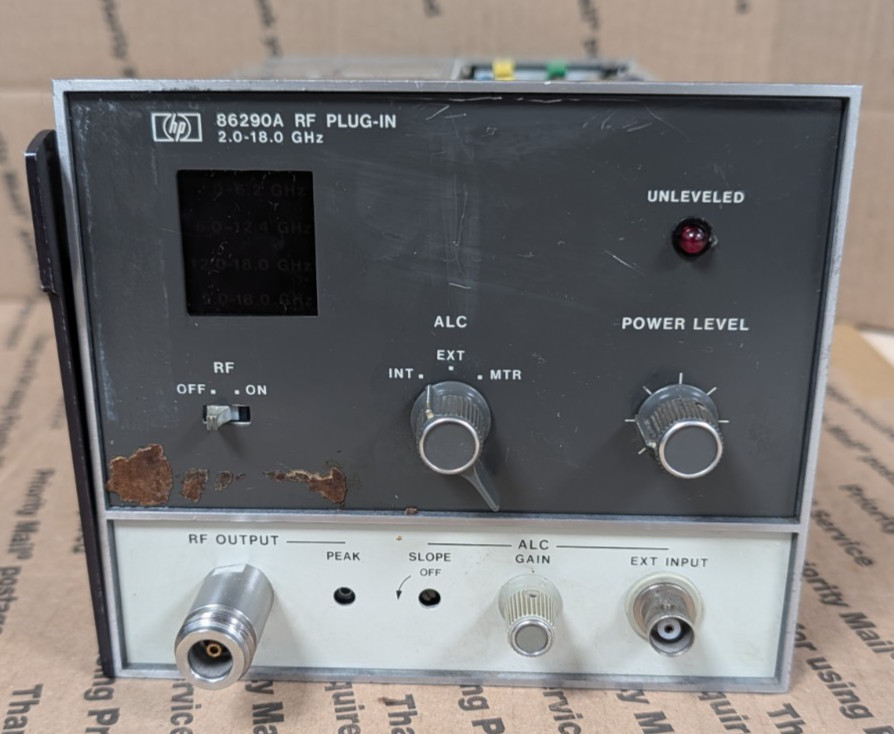 HP Agilent 86290A RF PLUG IN 2.0-18.0 GHz Module (UNTESTED)