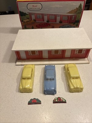 Plasticville 1621 100 O & S Scale Motel Complete Great Condition With Box