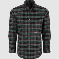 Drake LS Autumn Brushed Twill Trad Plaid Shirt - Dark Shadow Grey - Small