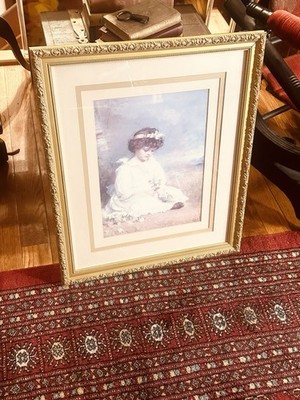 VINTAGE LITTLE SPEEDWELLS DARLING BLUE JOHN EVERETT MILIAS 1892 REPRODUCTION