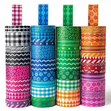  Washi Tape Set, 50 Rolls Craft Tapes Decorative Tape Adhesive Masking Tape 