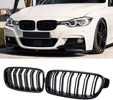 Front Kidney Grille Double Slats Fits 2012 2018 3 Series