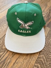 Vintage 90s Philadelphia Eagles YOUTH Snapback Baseball Cap Hat Team NFL