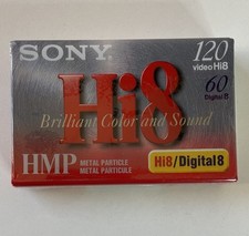 Sony Hi8 120/Digital8 60 HMP Cassette Tape P6-120HMPD1 Sealed one tape 