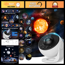 13-in-1 Galaxy Projector Star Night Light for Bedroom, 360  Rotating Planetarium