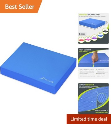 Exercise Balance Pad - Cushioned Foam & Knee Support Mat for Stability Training