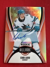 2025-26 UD Allure Hockey #136 Cam Lund Rookie Red Rainbow Autograph NHL Card