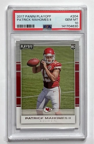 2017 Panini Playoff Rookies Patrick Mahomes II #204 Rookie PSA 10