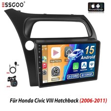 8 core 6+128 GB per Honda Civic VIII Hatchback Android 15 autoradio GPS NAVI KAM