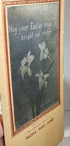 1906 H.C.J. Deeks & Co. ~ Auguri di Pasqua - Cartolina puzzle lenticolare ~ #-6790 - Foto 11 di 24