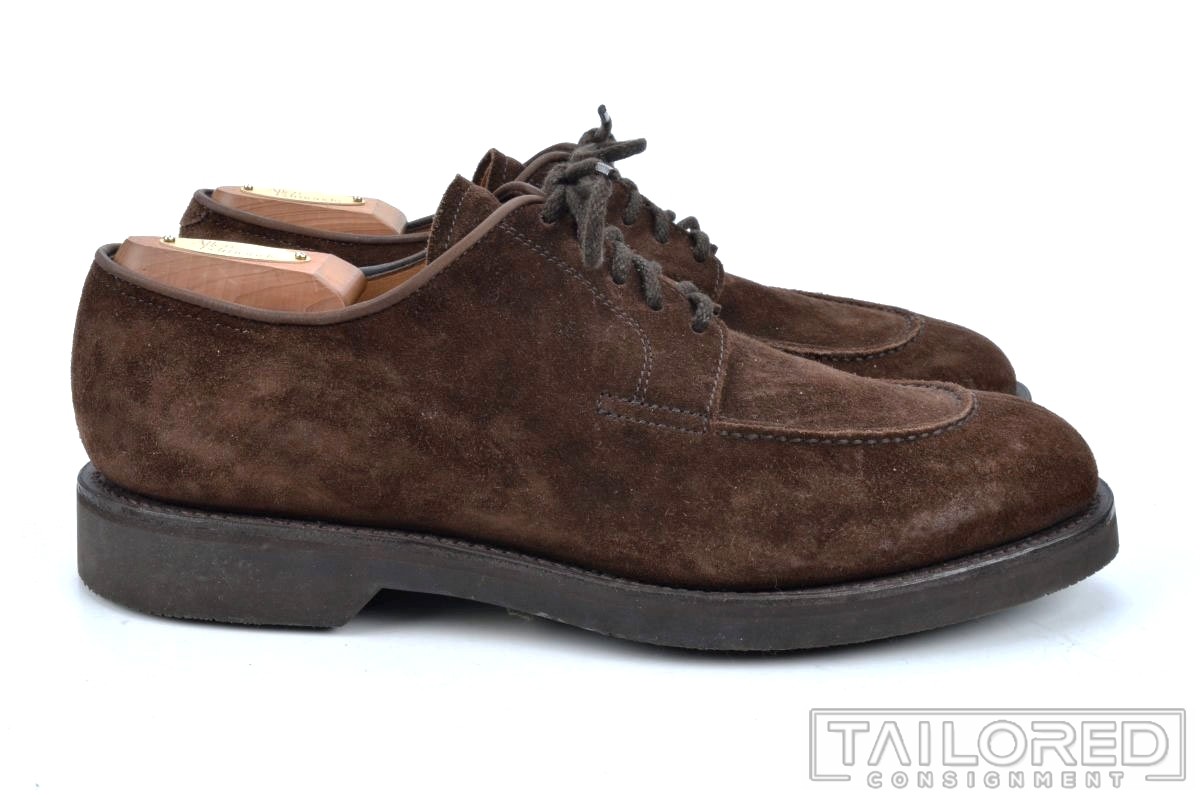 JOHN LOBB Rydal Brown Suede Split Toe Oxford Derb… - image 2