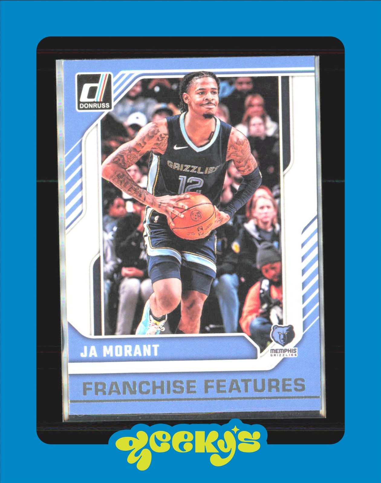 Ja Morant #8 Basketball Cards 2024 Panini Donruss Franchise Features trading card — raw and PSA graded price guide