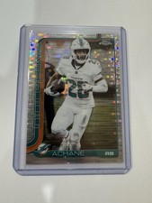 2025 Topps Chrome Football Devon Achane Future #188 Pulsar Miami Dolphins