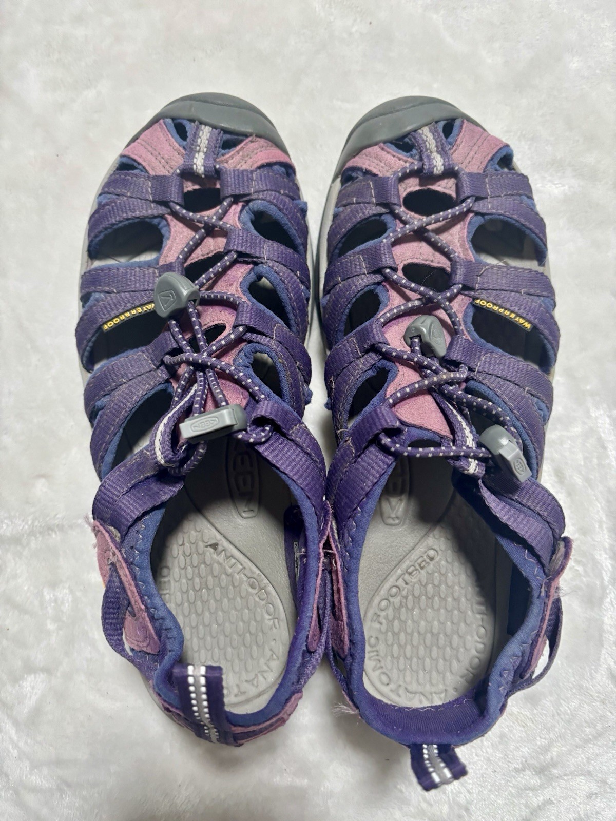 Sandali sportivi donna KEEN Whisper taglia 6 rosa impermeabili punta chiusa estivi