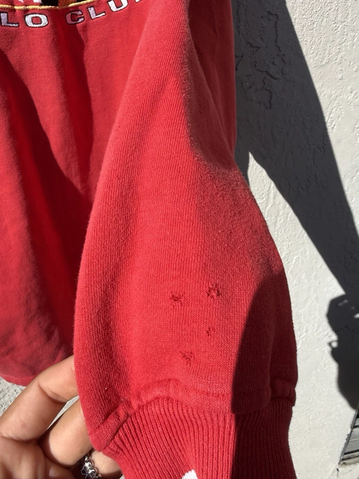 Sudadera de Colección Beverly Hills Polo Club Cuello Redondo Roja Foto 3 de 4