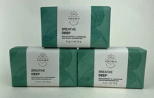 3 Bath & Body Works Breathe Deep Shea Butter Cleansing Soap Bars