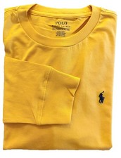 Ralph Lauren Boys T Shirt Long Sleeve Age XL 18/20 38” yellow