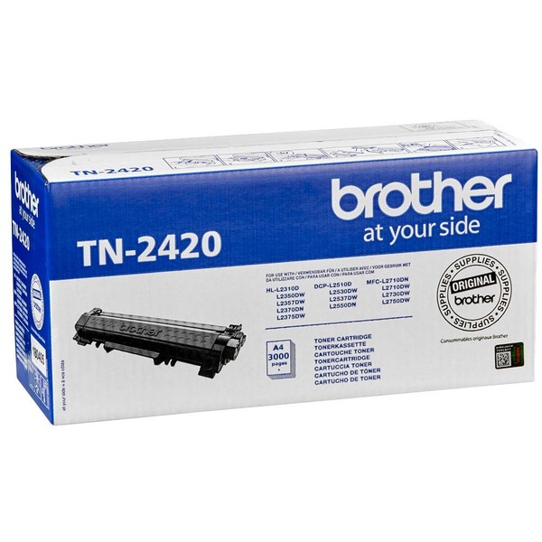 Original Kartusche Toner Brother Tn 2420 Schwarz Ca. 3000 Seiten Black TN-2420-image
