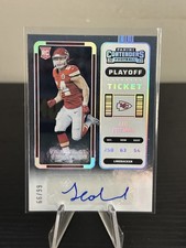 2022 Panini Contenders #200 Leo Chenal Playoff Ticket Auto #/99