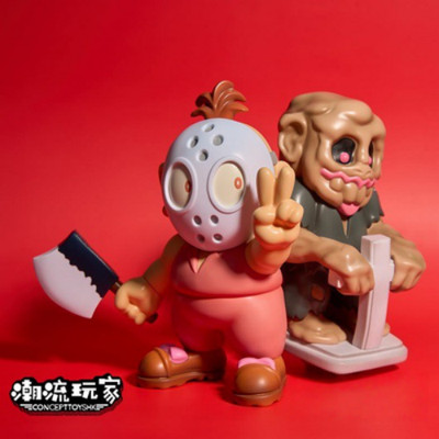 UNBOX SPLATTERHOUSE WANPAKU GRAFFITI Oniya Sokuho Figuren-Set   Vinyl-Modell