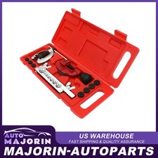 Brake Pipe Flaring Tool 10 Pc Kit Fuel Repair Tube Cutter Single Double Flares